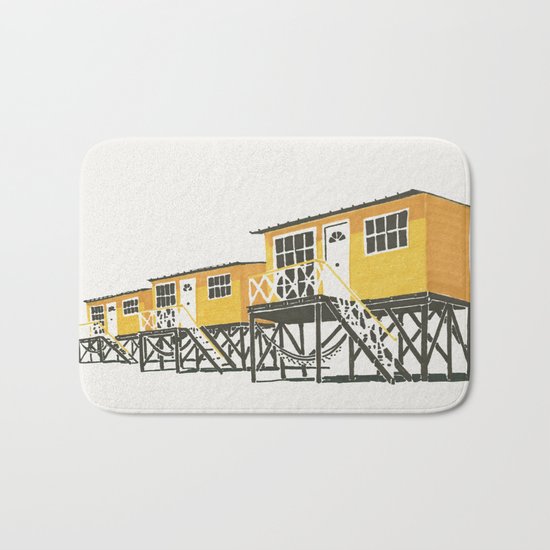 On Paper: Tres Amarillos Bath Mat