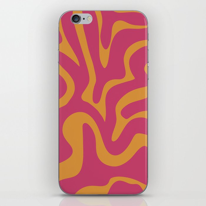 14 Abstract Liquid Swirly Shapes 220725 Valourine Digital Design iPhone Skin