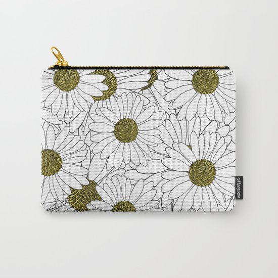 Daisy Yellow Carry-All Pouch