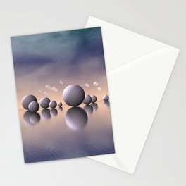 colors and spheres -35- Stationery Card