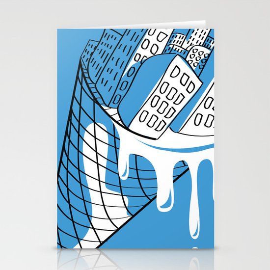 Snowy City Stationery Cards