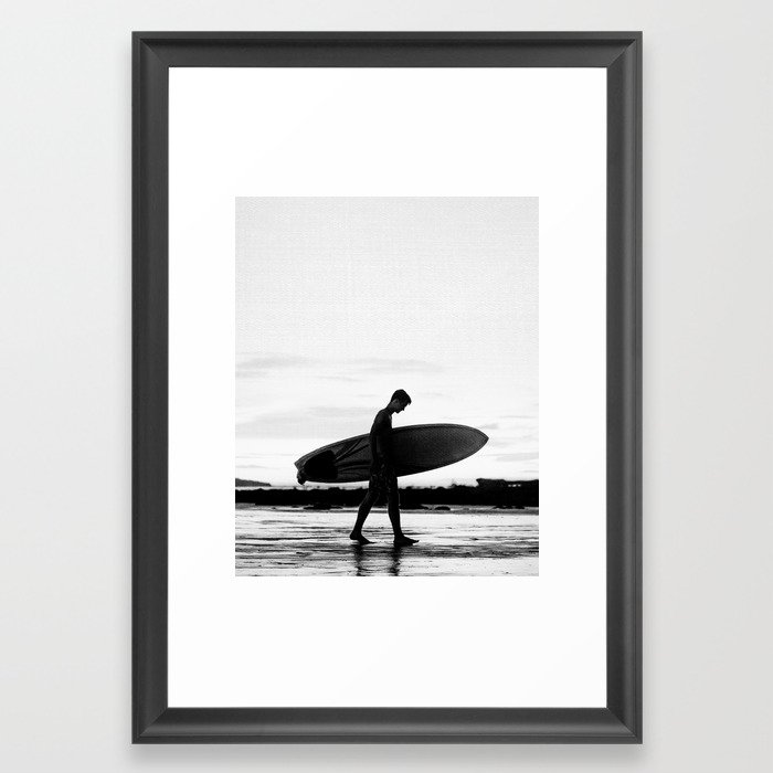 Surf Boy Framed Art Print