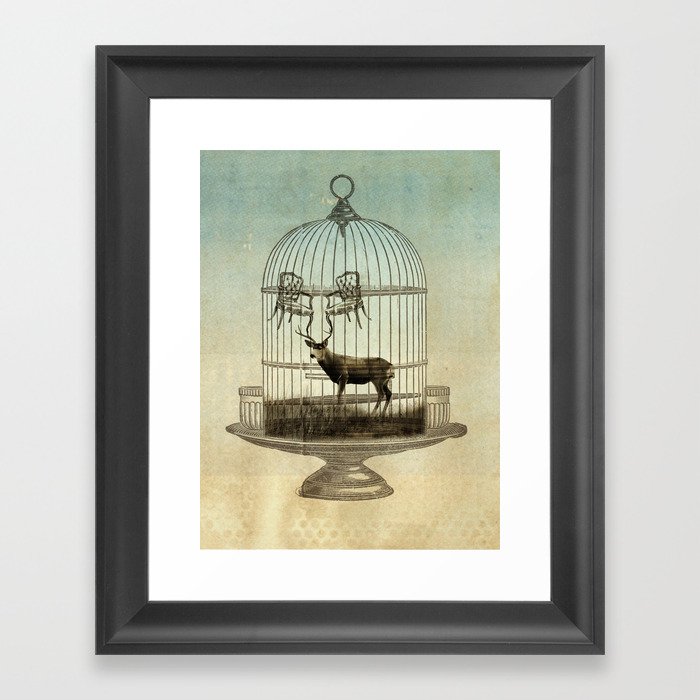 stag chairs Framed Art Print