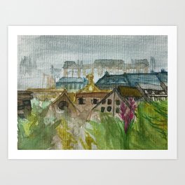 View from the Castle Road 01 Art Print