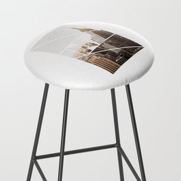 NY Skyline Graphic Souvenir Gift with Vintage Typography Bar Stool