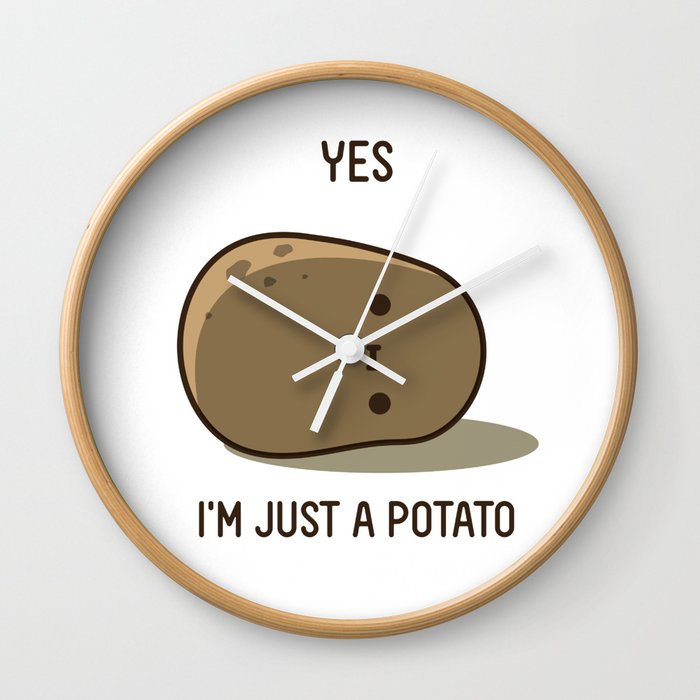 Cute Potato Wall Clock
