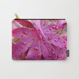 Red Maple Tree Carry-All Pouch | Photo, Redmapleleaves, Nature, Redleaves, Mapleleaves, Raindrops, Japanesemaple, Leaves, Tree 