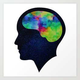 Colorful mind - Mental Health Awareness Art Print