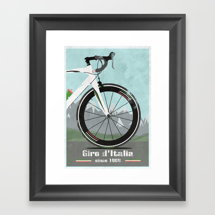 Giro d'Italia Bike Framed Art Print
