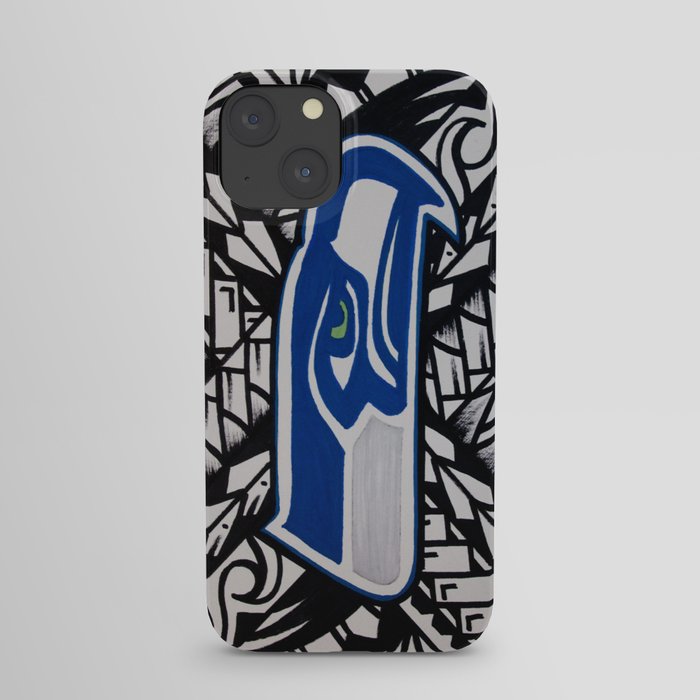 Seahawks poly style iPhone Case