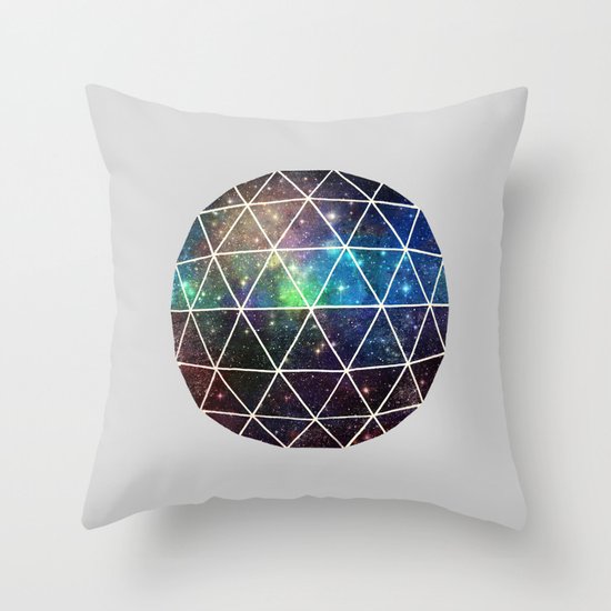 Space Geodesic Throw Pillow