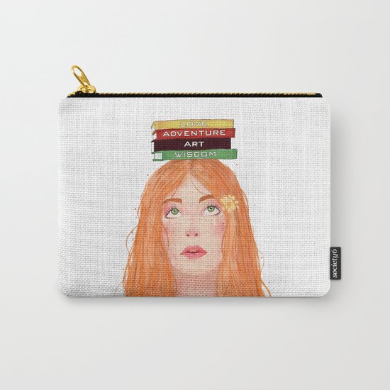 Book girl 02 Carry-All Pouch