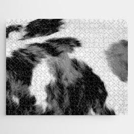 Black and White Southwest Primitive Animal Print Jigsaw Puzzle