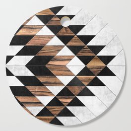 Urban Tribal Pattern No.9 - Aztec - Concrete and Wood Cutting Board