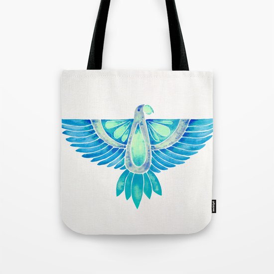 Parrot – Blue Ombré Tote Bag