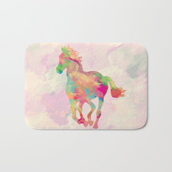 Abstract horse Bath Mat