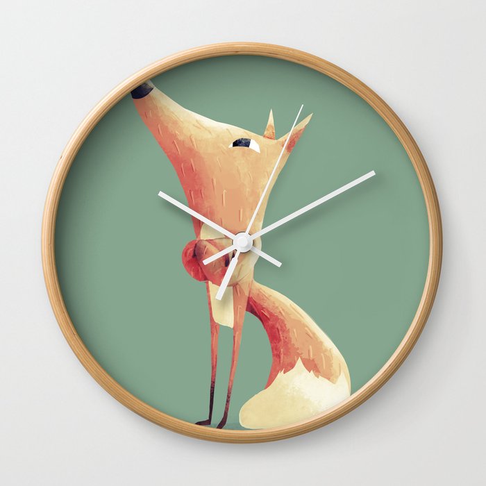 Freddie the Fox Wall Clock