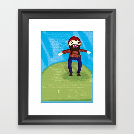 Timberjack Framed Art Print
