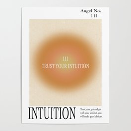 Angel Number 111 Intuition Poster Poster