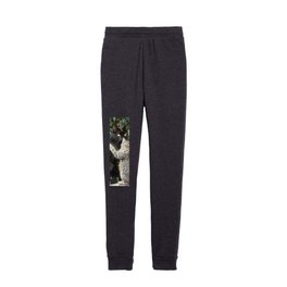 Mommy and me Kitten and Mother Cat Portrait Kids Joggers