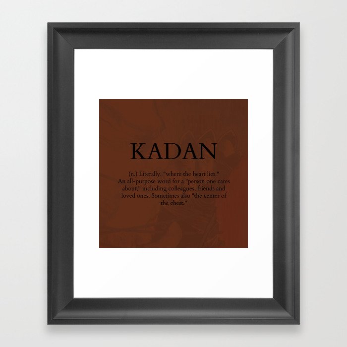 Kadan Framed Art Print