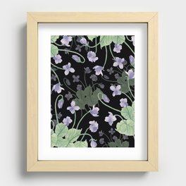Nighttime Dancing Violets Recessed Framed Print