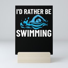 Swimming Coach Swim Pool Swimmer Lesson Mini Art Print