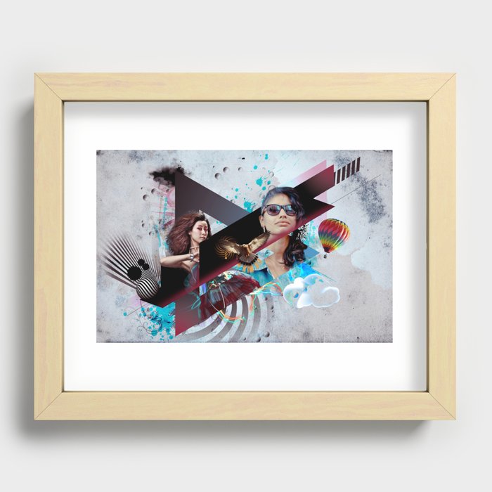The mysterious seduction Recessed Framed Print