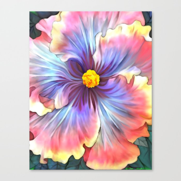 Tabunho Xamaika (Dream Hibiscus) Canvas Print