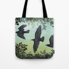 Three Crows Tote Bag