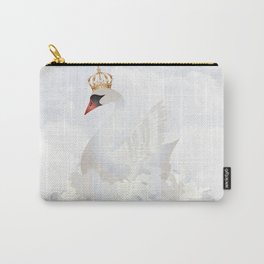dreamlike swan in the clouds with a crown Carry-All Pouch
