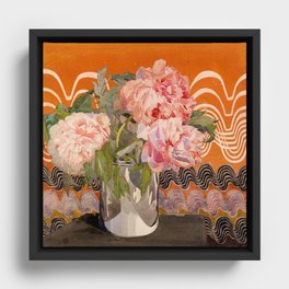 Charles Rennie Mackintosh "Peonies" Framed Canvas