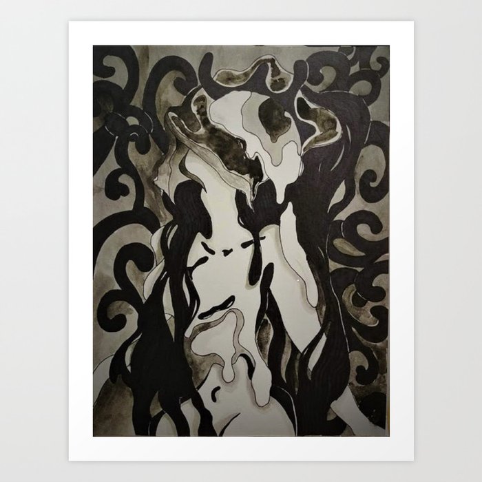 Overwhelmed Art Print by Vanessa G Studios | Society6
