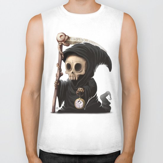 Tempus Fugit Biker Tank