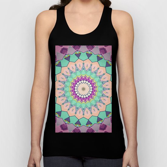 Colorful Symmetrical Abstract Unisex Tank Top