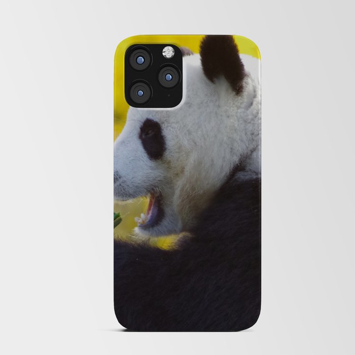 China Photography - Panda Eating Plants Under A Tree iPhone Card Case