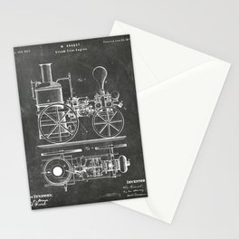 patent steam fire engine Stationery Card