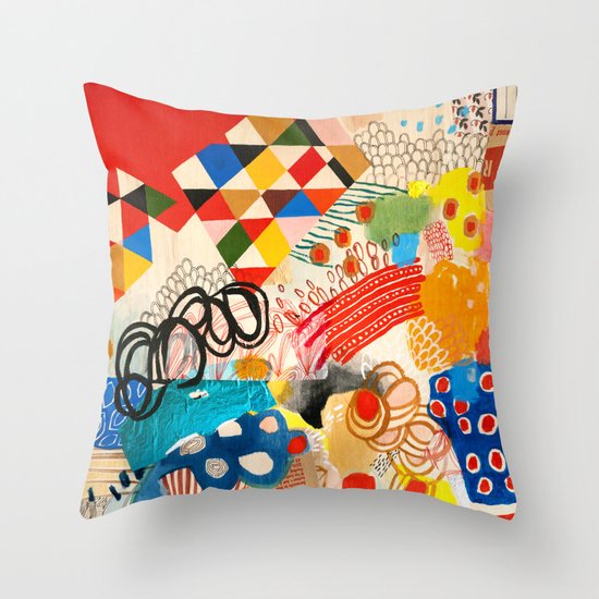 Wallpaper and Diamonds Part I Throw Pillow