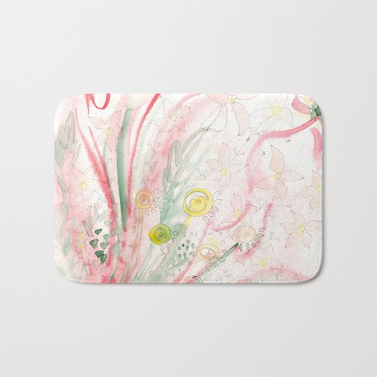 Summer flower meadow Bath Mat