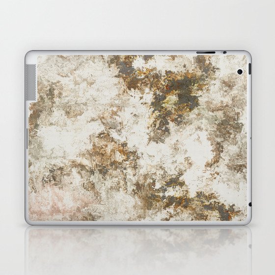 Grunge stucco rusty grey stone Laptop & iPad Skin