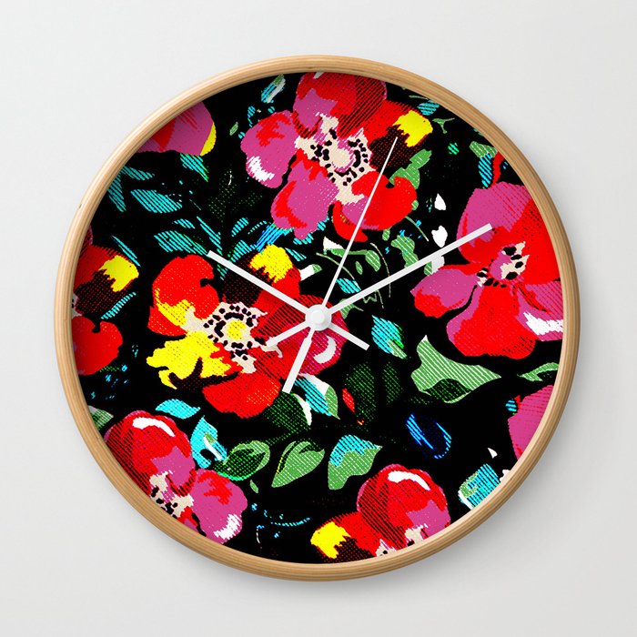 flowerstain Wall Clock