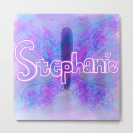 Stephanie Butterfly Metal Print