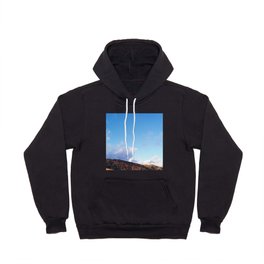 landscape mountain photo blue sky with clouds Art Print Hoody