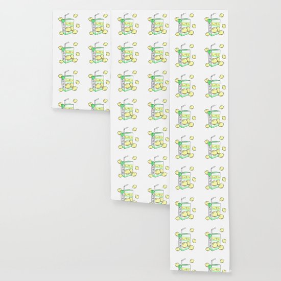 Japanese Lemon Juice Box 90s Aesthetic Pastel Anime Wallpaper By