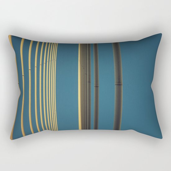 Yellow lines into the sky Rectangular Pillow