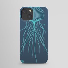 Jellyfish Blue iPhone Case