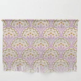 Scallop pattern green and pink  Wall Hanging