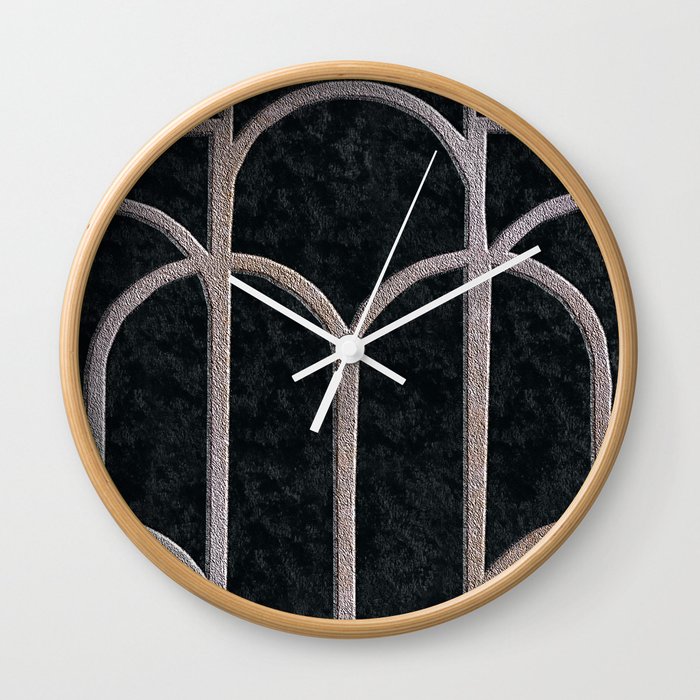Art deco arches VI Wall Clock