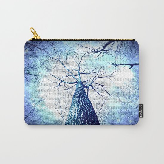 Winter's Coming : Wintry Trees Galaxy Skies Carry-All Pouch