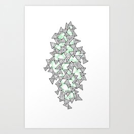 Triangles and Tessellation Art Print